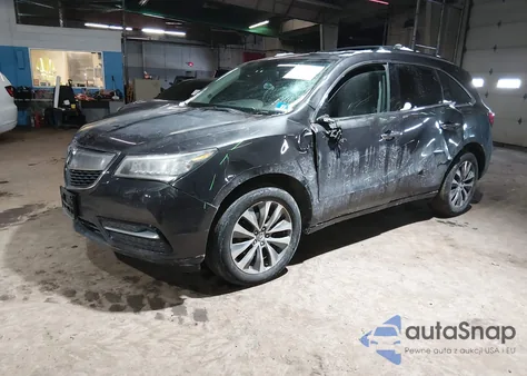 2014 Acura Mdx Technology Package из США, поврежденный, VIN 5FRYD4H48EB042414